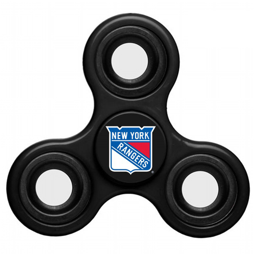 NHL New York Rangers 3 Way Fidget Spinner C95 - Black - Click Image to Close